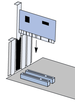 instalar um mapa de extensão num slot AGP, PCI ou ISA