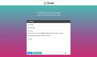 Dmail, extensão para destruir e-mails