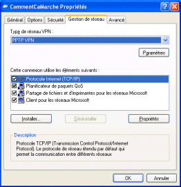 Guia gestão de rede - protocole PPTP