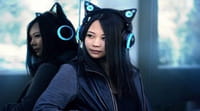 Headphone com orelhas de gato