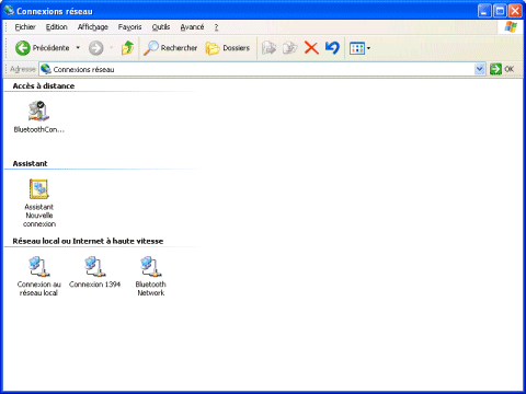Assistente de nova conexão