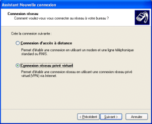 Conexão de rede privada virtual